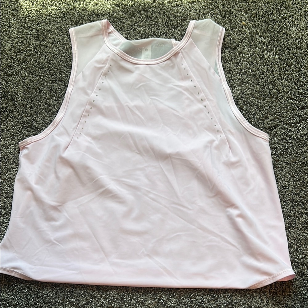 Lululemon Athletica Pink Sleeveless Crop Tank Top